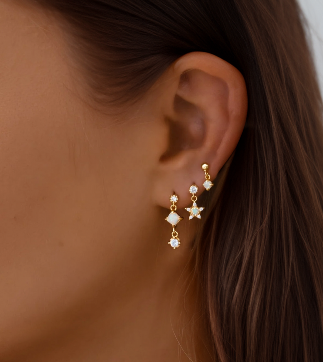 Dainty Opal Earrings | S925