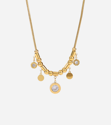 Numeral Charm Necklace | 18k Gold