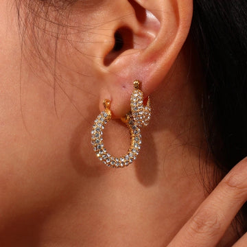 Celeste Hoop Earrings | 18k Gold