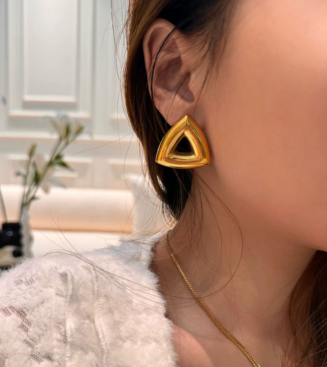 Reuleaux Earrings | 18k Gold