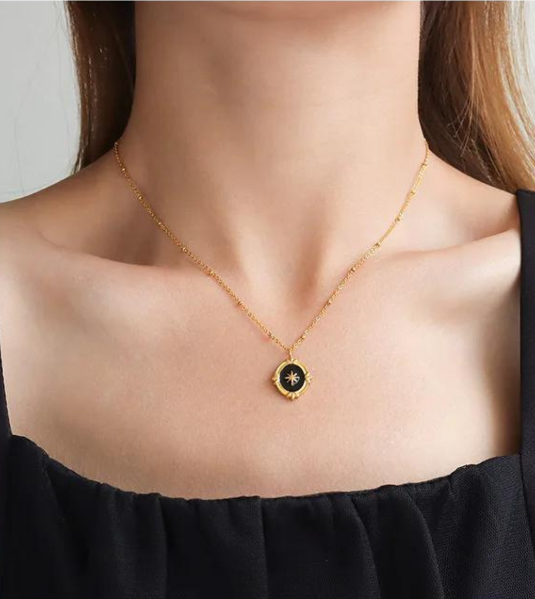 North Star Necklace | 18k Gold