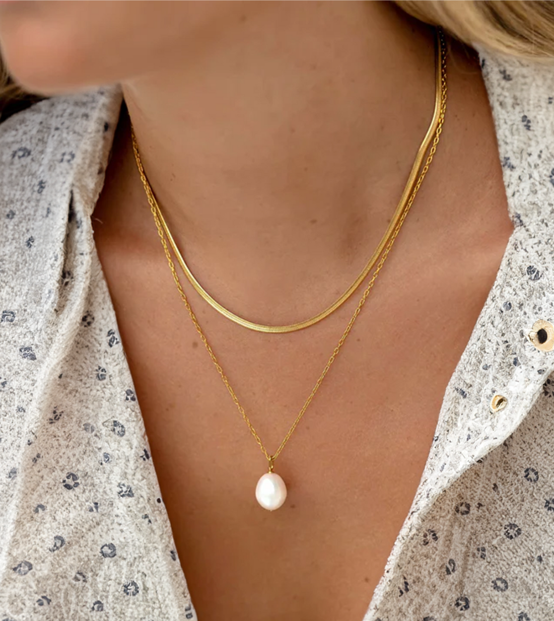 Marcille Necklace 2mm | 18k Gold