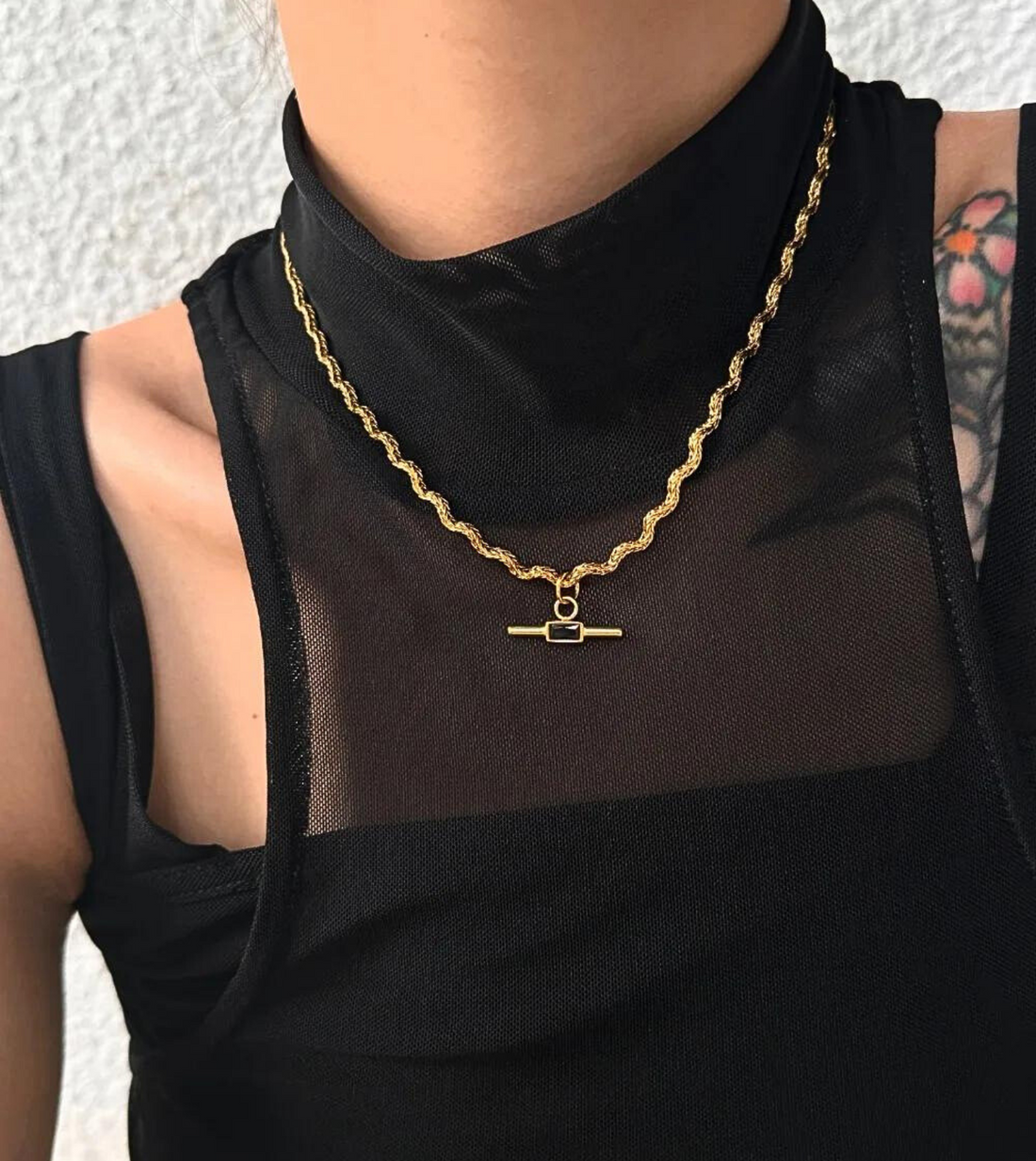 Wavy Chain Necklace | 18k Gold