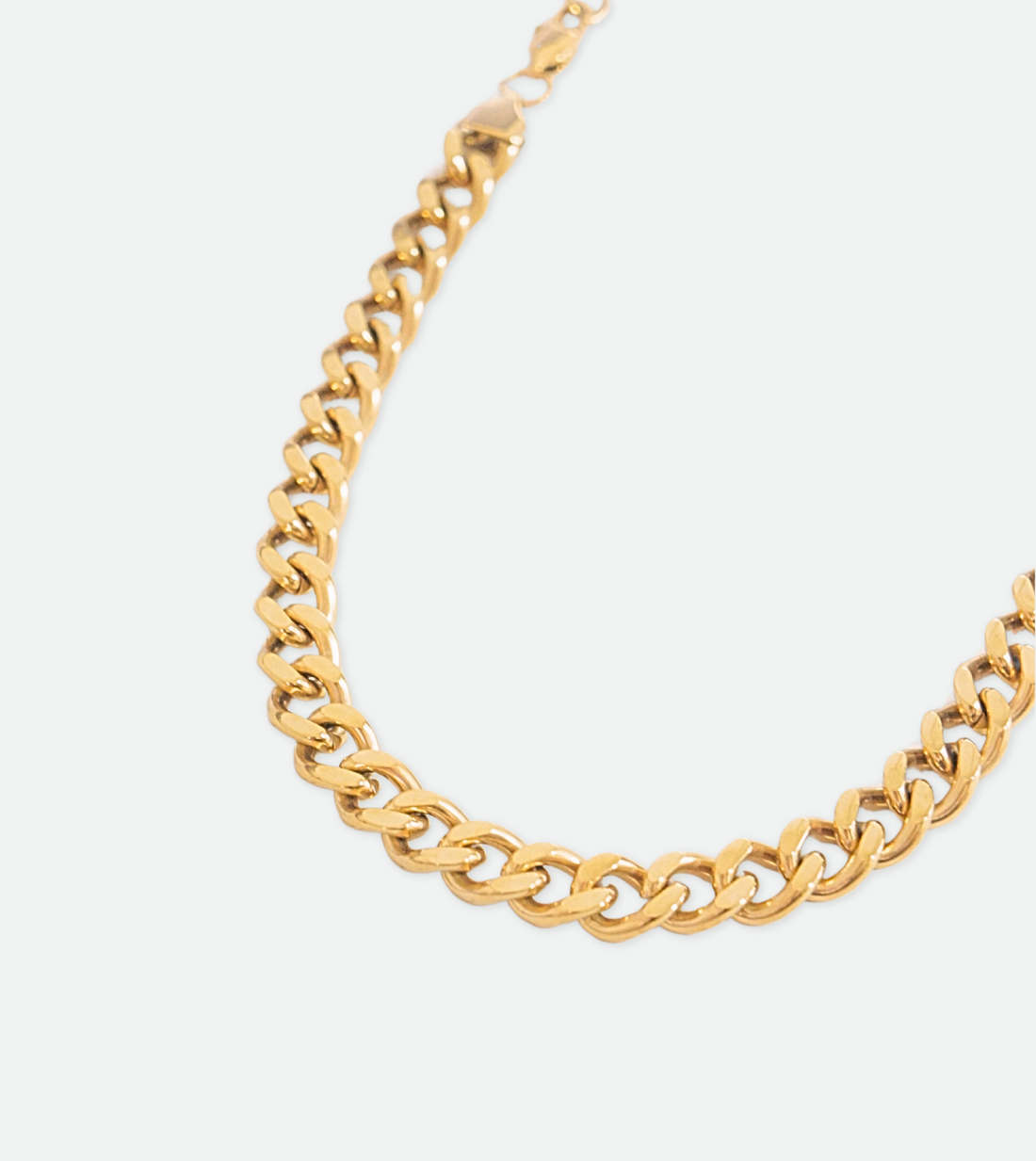 Curb Link Chain 10mm | 18k  Gold