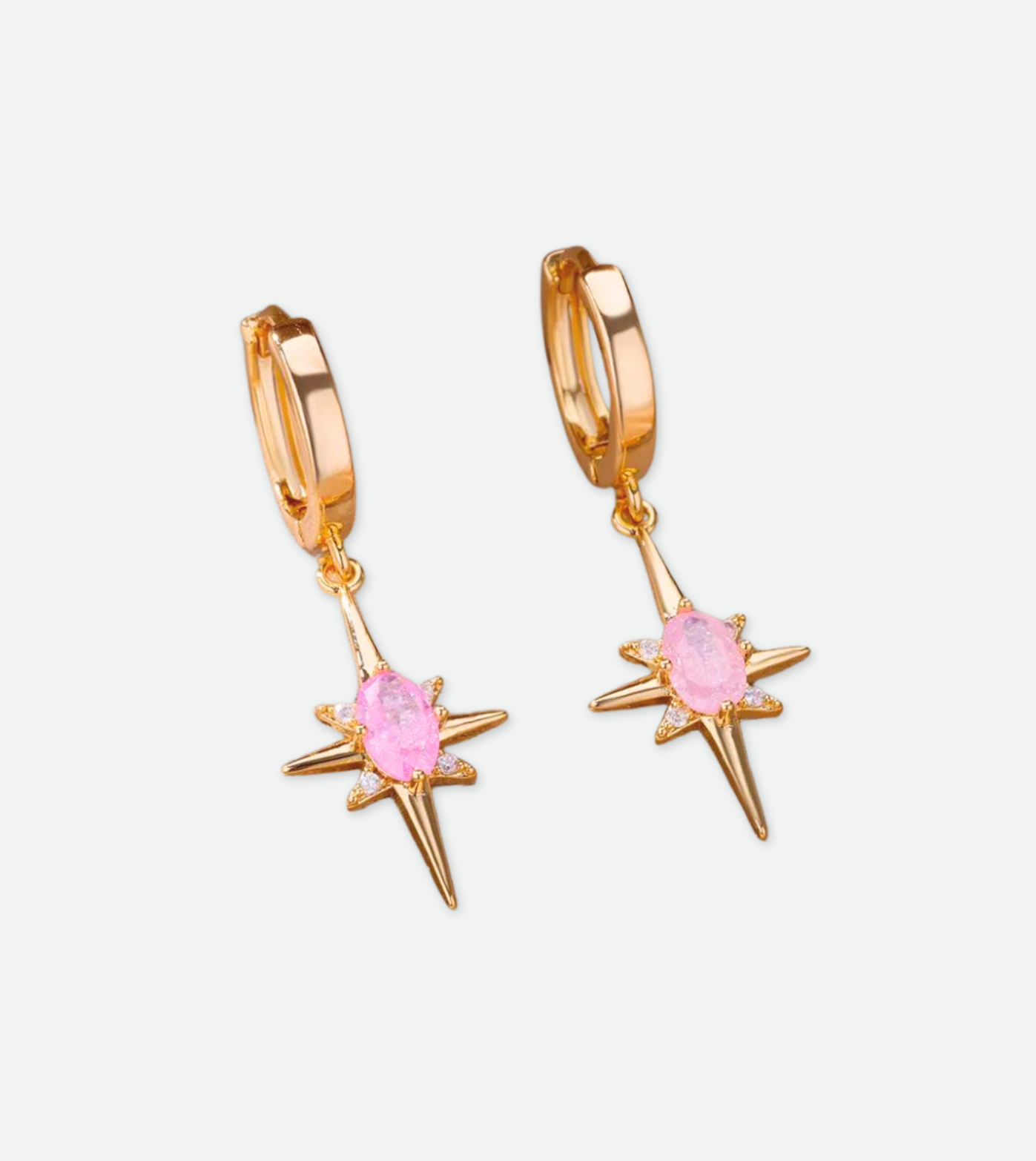 Étoile Dangle Huggies | 18k Gold