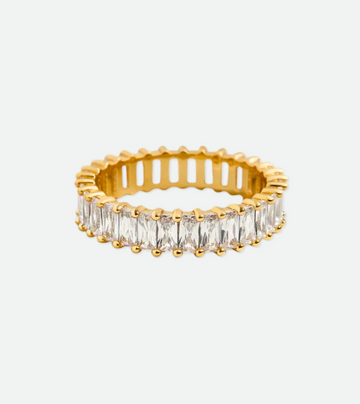 Alicia Princess Cut Ring | 18k Gold