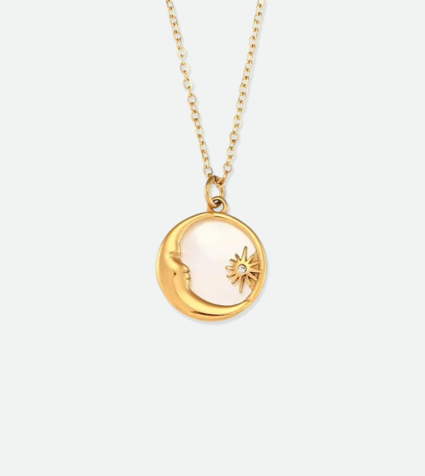 Nacre Celestial Necklace | 18k Gold