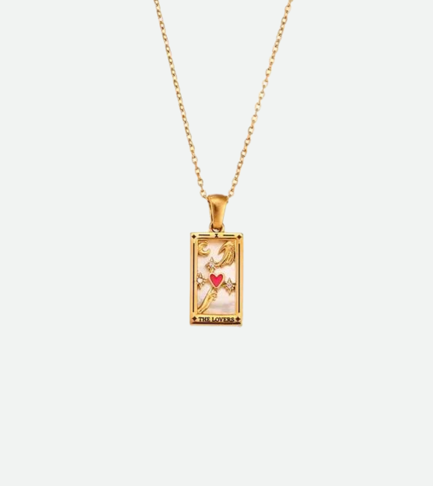 The Lovers Tarot Necklace | 18k Gold