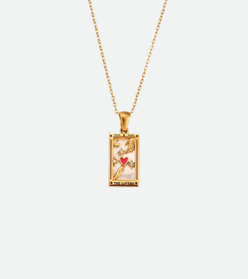 The Lovers Tarot Necklace | 18k Gold