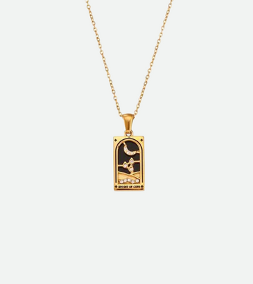 Knight of Cups Tarot Necklace | 18k Gold