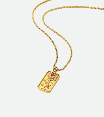 Lovers Tarot Necklace | 18k Gold