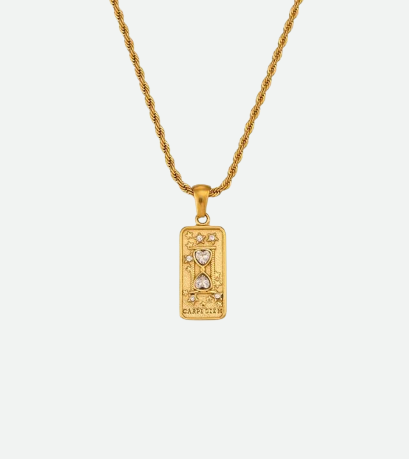 Carpe Diem Tarot Necklace | 18k Gold