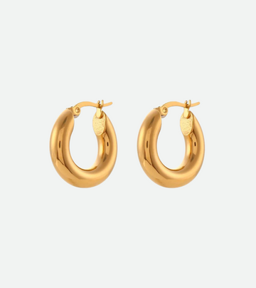 Aria Chunky Hoops | 18k Gold