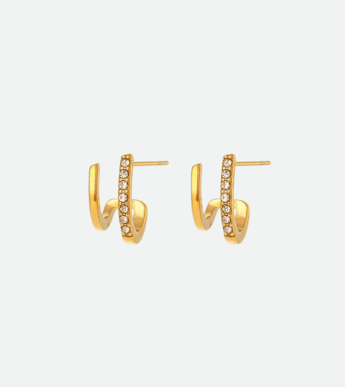 Layered Studs | 18k Gold