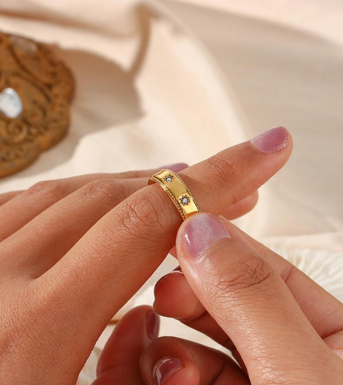 Mia Boho Ring | 18k Gold