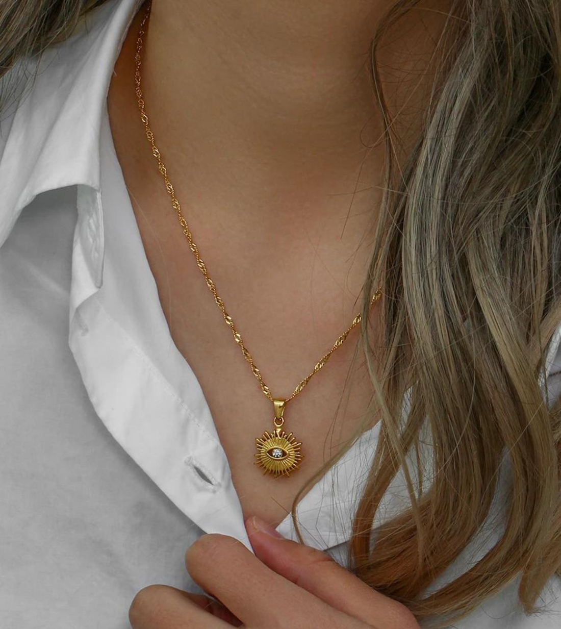 Sunbeam Necklace | 18k Gold