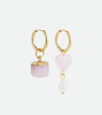 Boho Quartz Earrings | 18k Gold