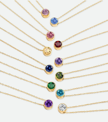 Birthstone Necklace | 18k Gold