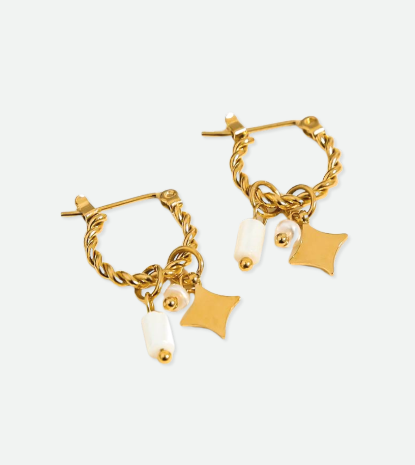 Arizona Dangle Huggies | 18k Gold