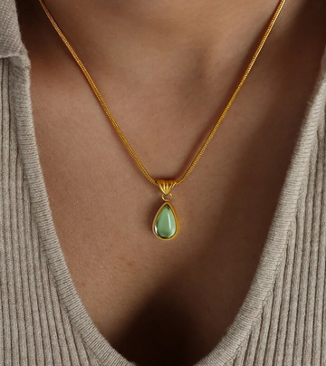 French Drop Pendant | 18k Gold