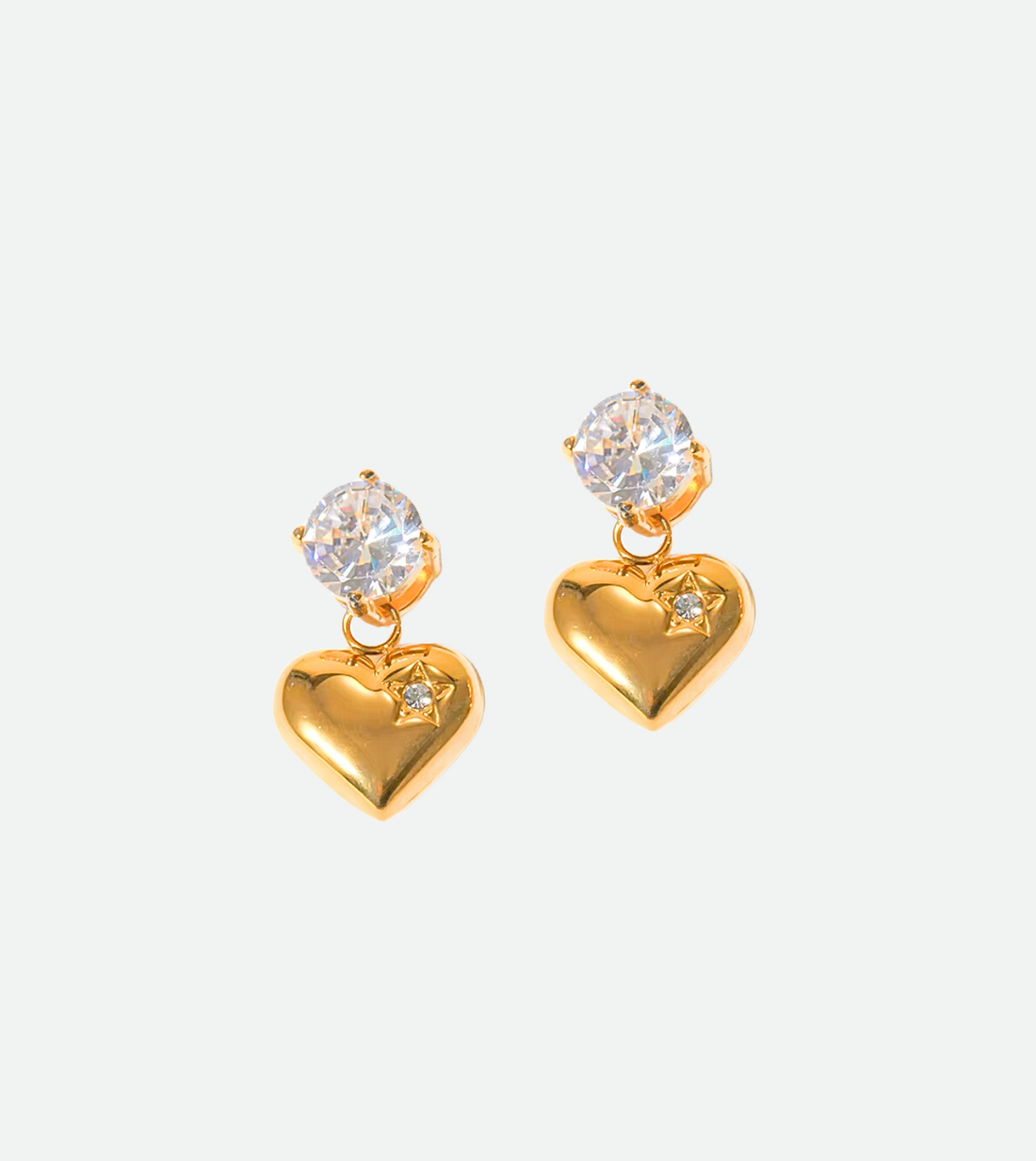 Brillar CZ Studs | 18k Gold