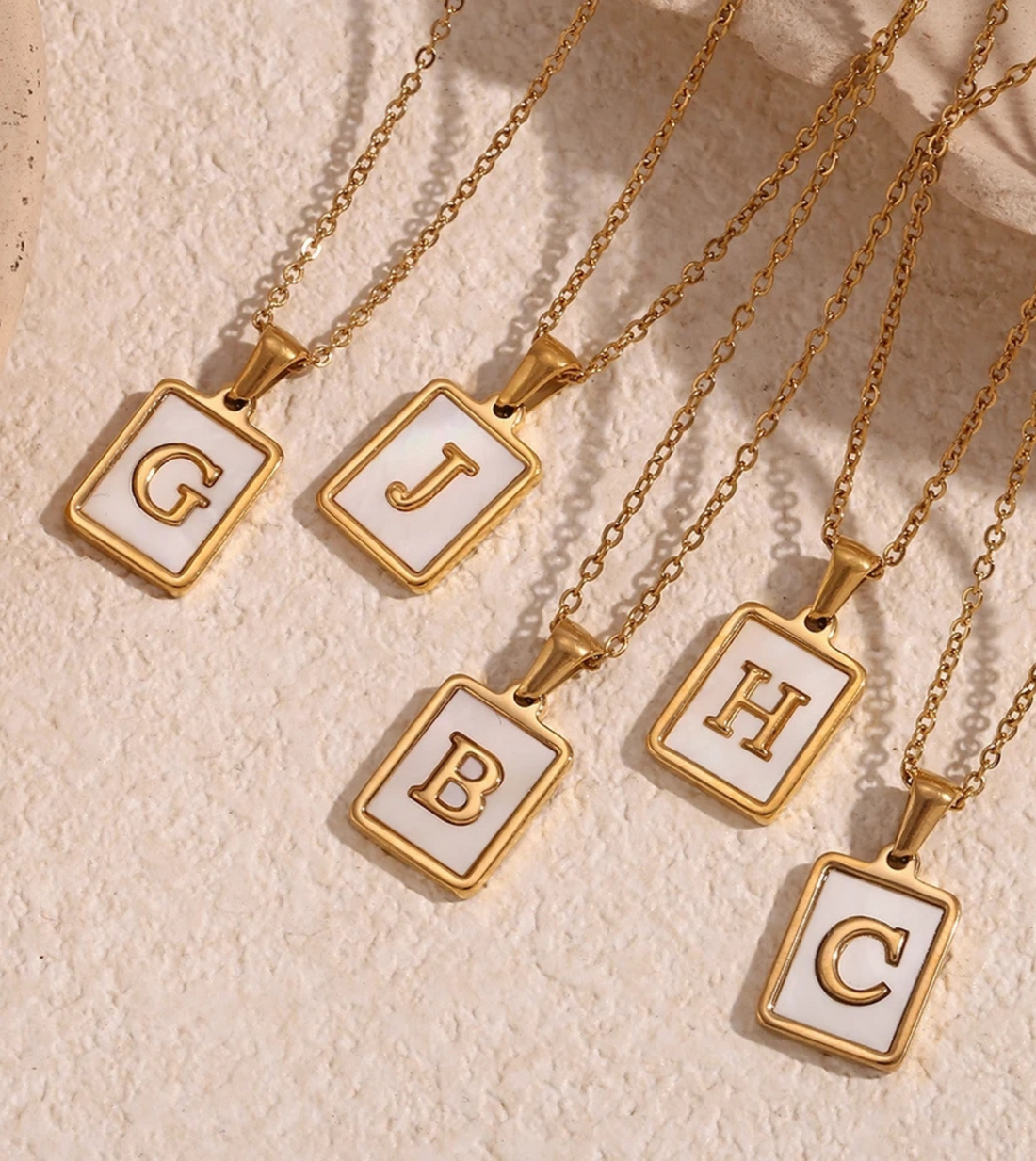 Memoria Initial Necklace | Gold & Silver