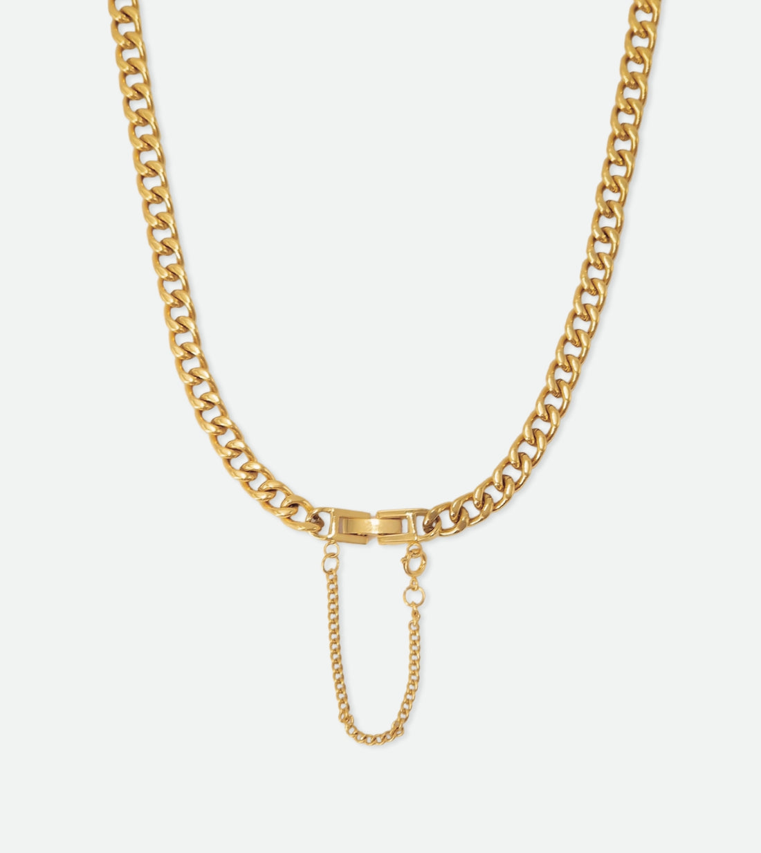 Visage Clasp Necklace | 18k Gold