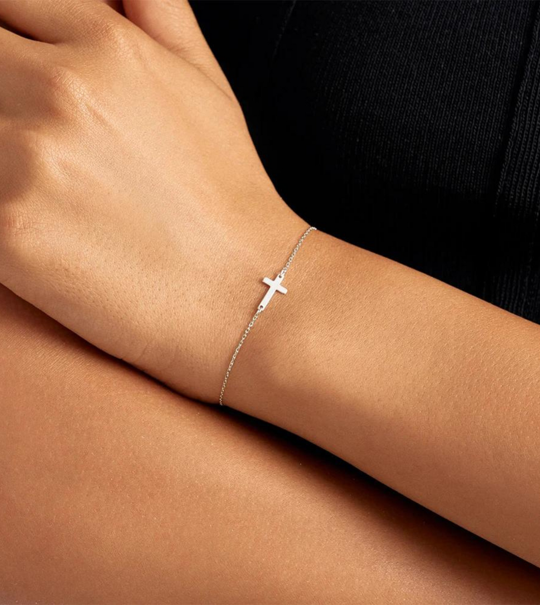 Dainty Cross Bracelet | S925