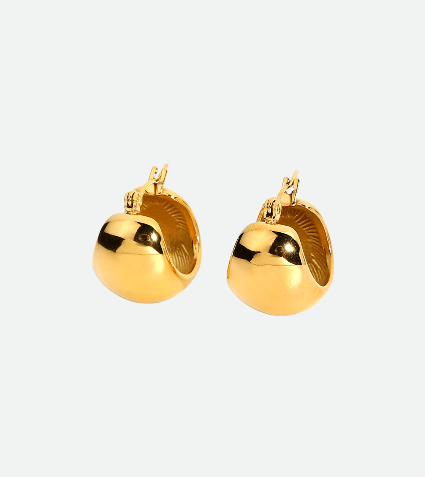 Smooth Sphere Earrings | 18k Gold