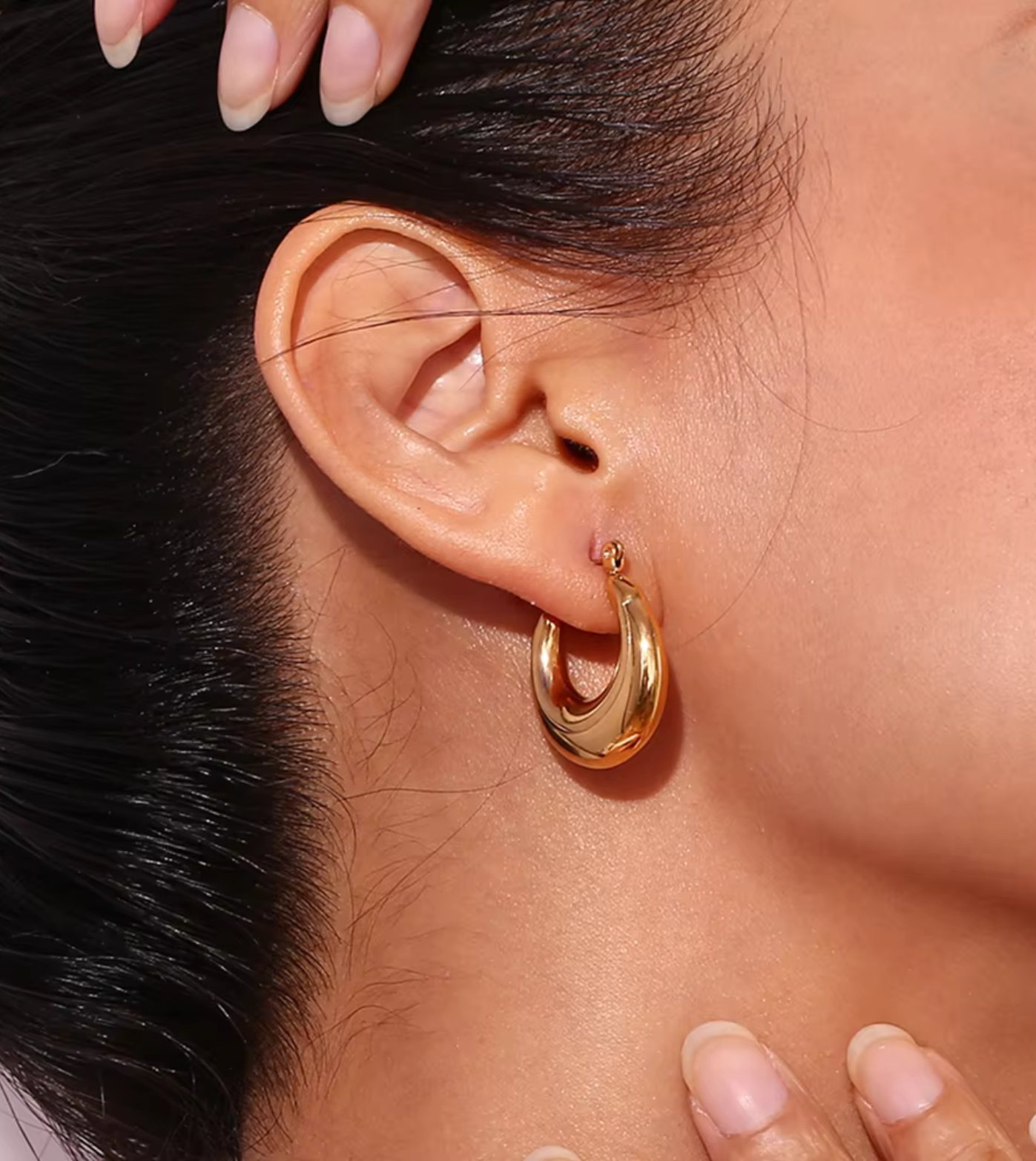 Ferrara Hoop Earrings | 18k Gold