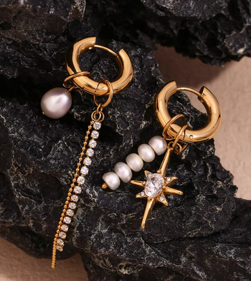 Perla Celestial Earrings | 18k Gold