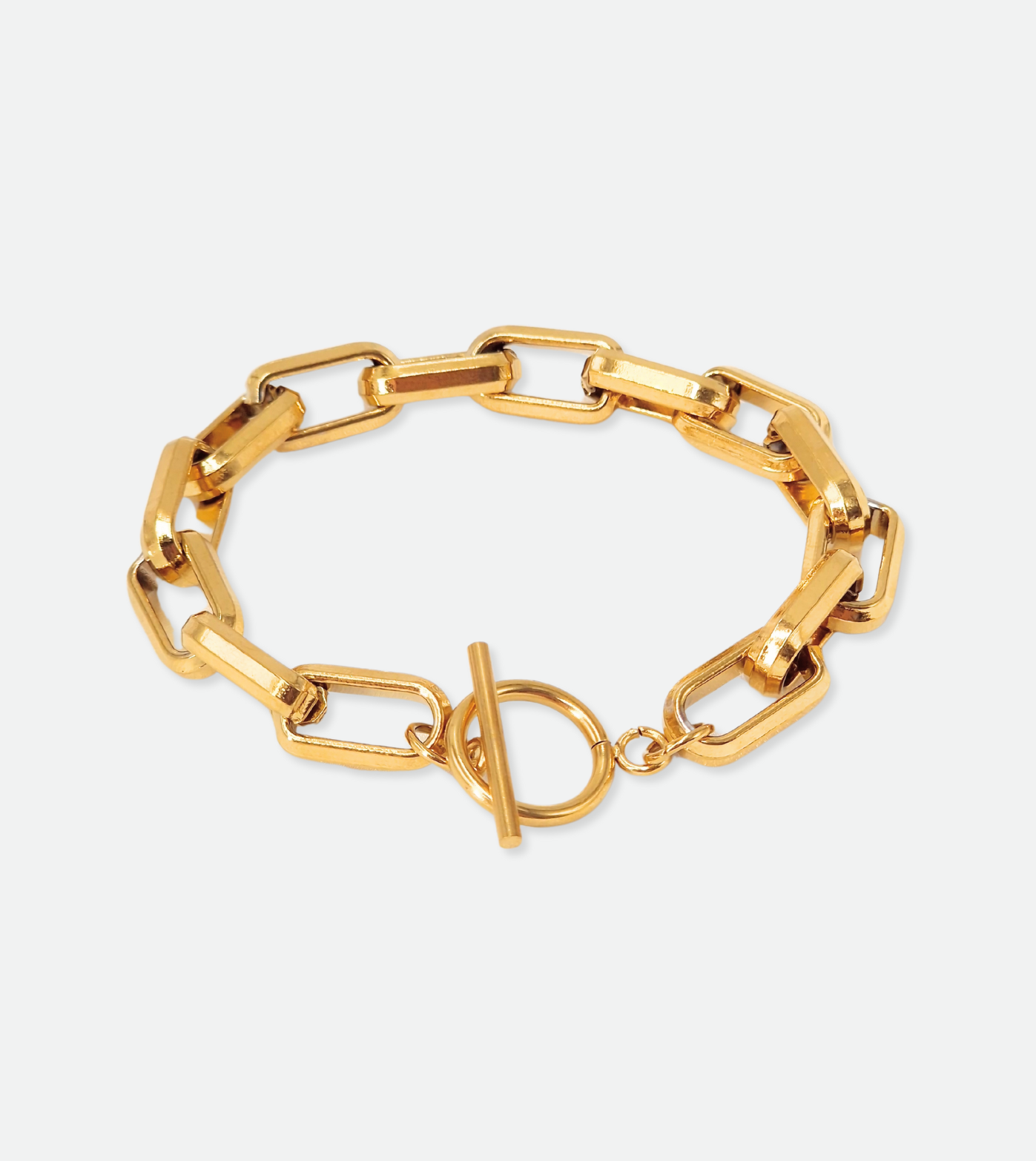 Rolo Chunky Bracelet | 18k Gold