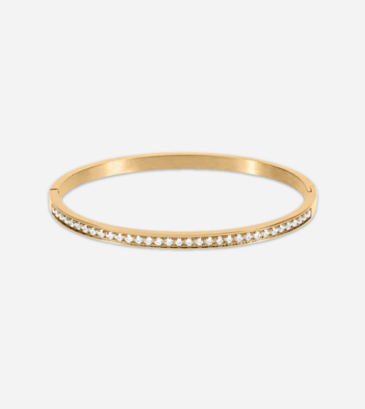 Valencia Bangle CZ | 18k Gold