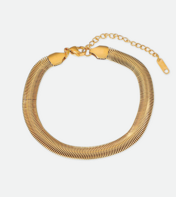 Chunky Snake Bracelet | 18k Gold