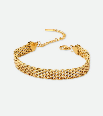 Matilda Woven Bracelet | 18k Gold