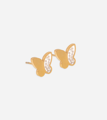 Butterfly Stud Earrings | 18k Gold