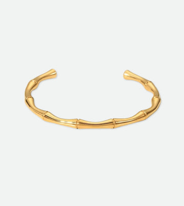 Bamboo Bangle | 14k Gold