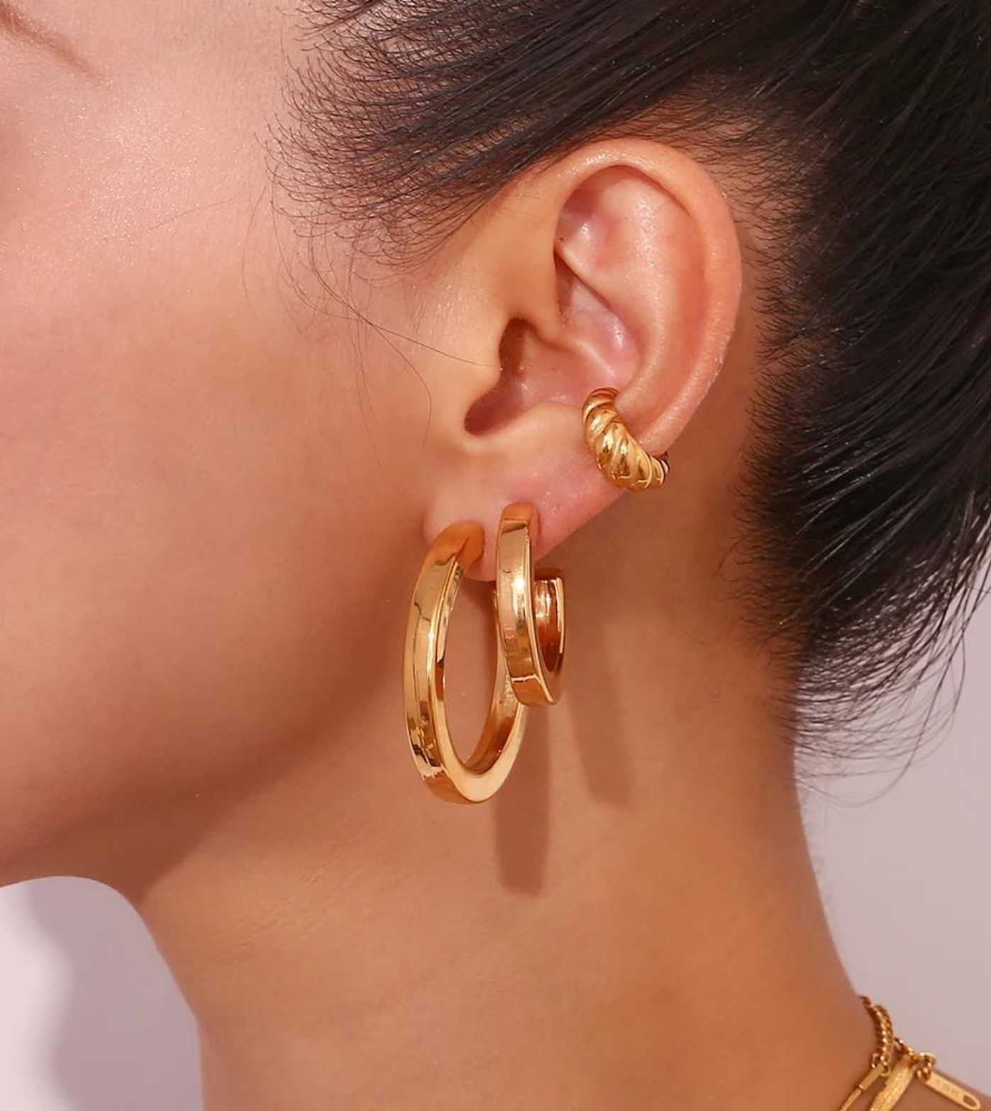 Vantage Hoop Earrings | Gold & Silver