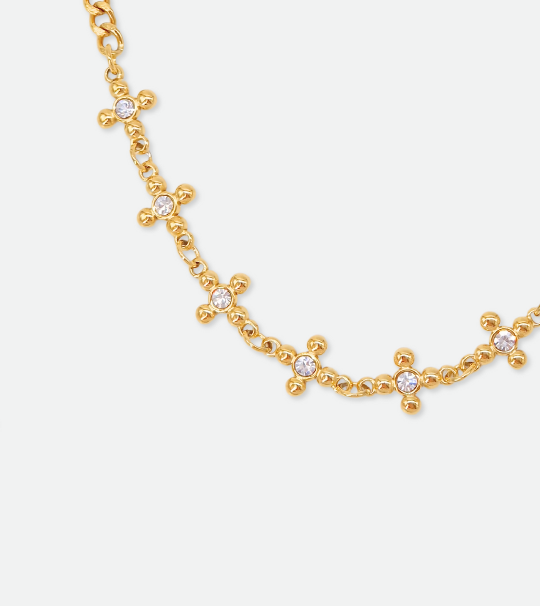 Liberté CZ Necklace | 18k Gold