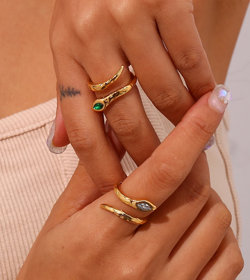 Bohemian Serpent Ring | 18k Gold