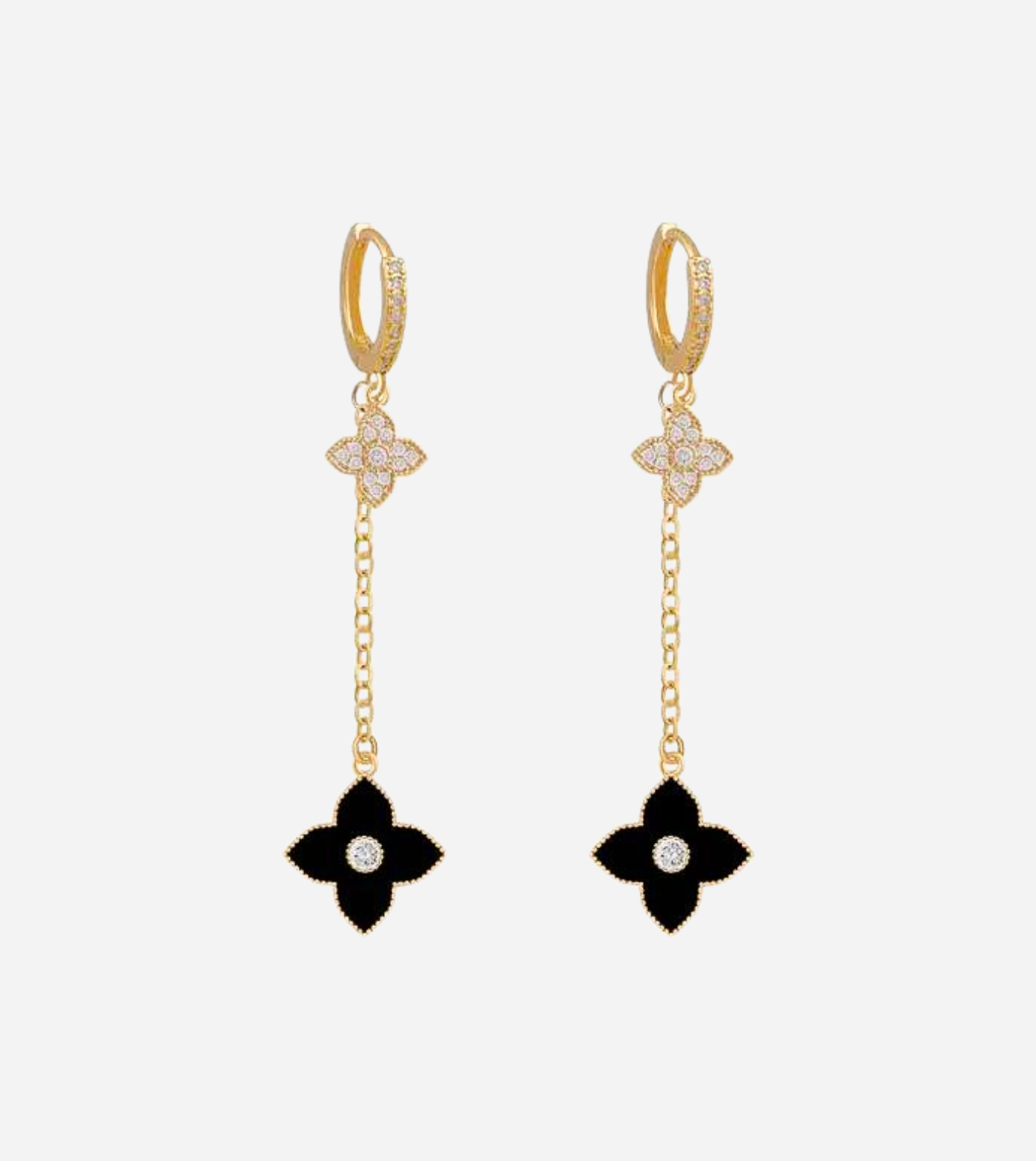 Clover Dangle Earrings | Gold & Silver