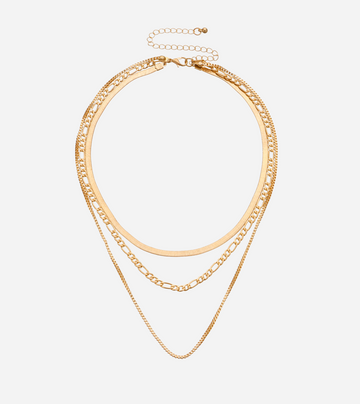 3-Chain Layered Necklace | 18k Gold