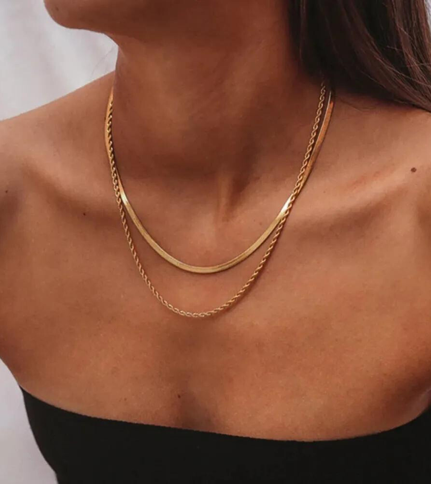 Layered Necklace Set | 18k Gold