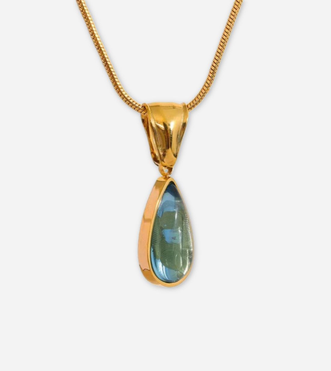 French Drop Pendant | 18k Gold