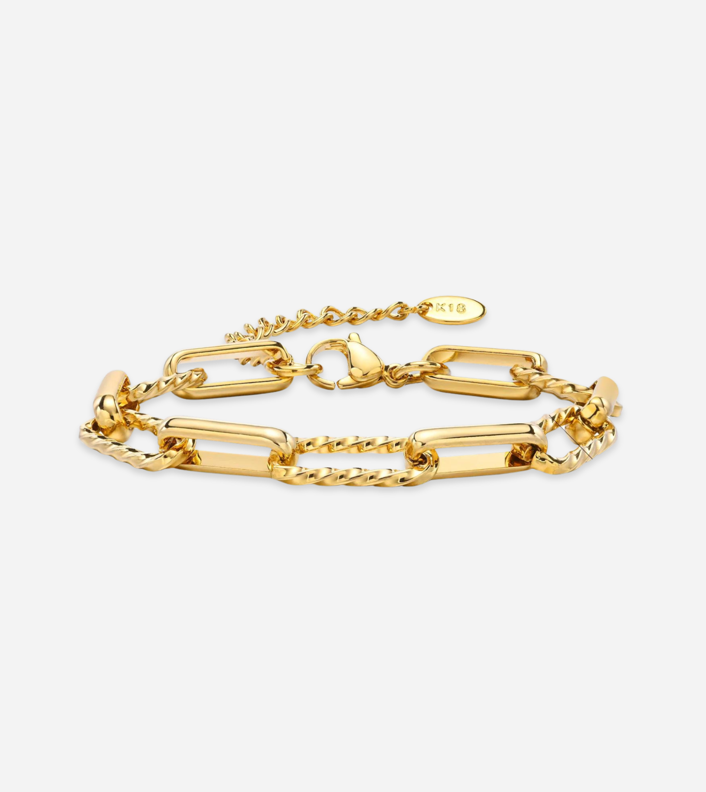 Chunky Twist Bracelet | 18k Gold