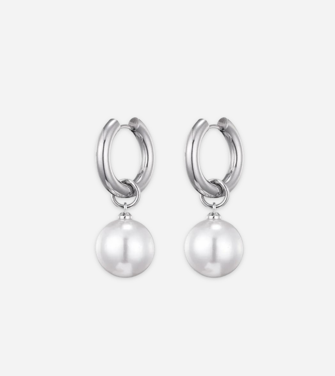 Bahrain Pearl Earrings | Gold & Silver