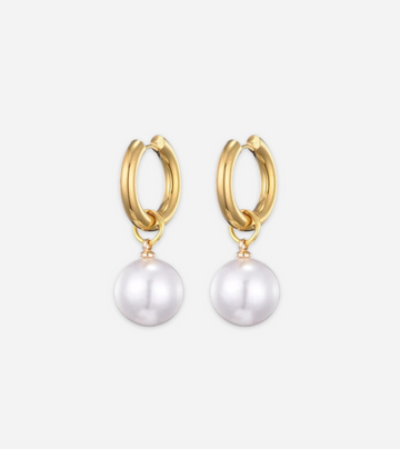 Bahrain Pearl Earrings | Gold & Silver