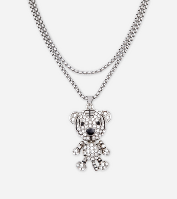 Crystal Pendant Tiger Necklace