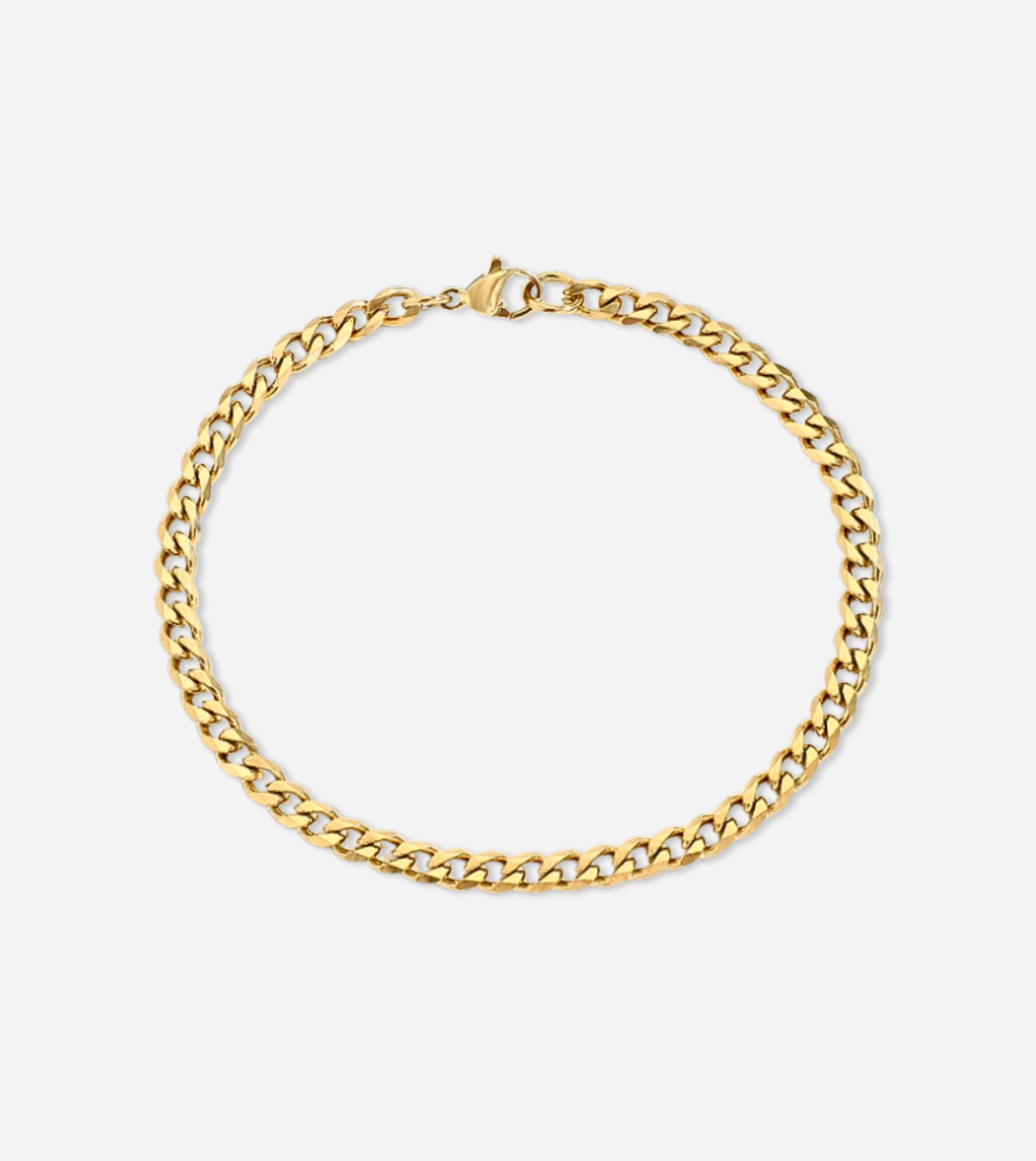 Dainty Curb Bracelet | 18k Gold & Silver