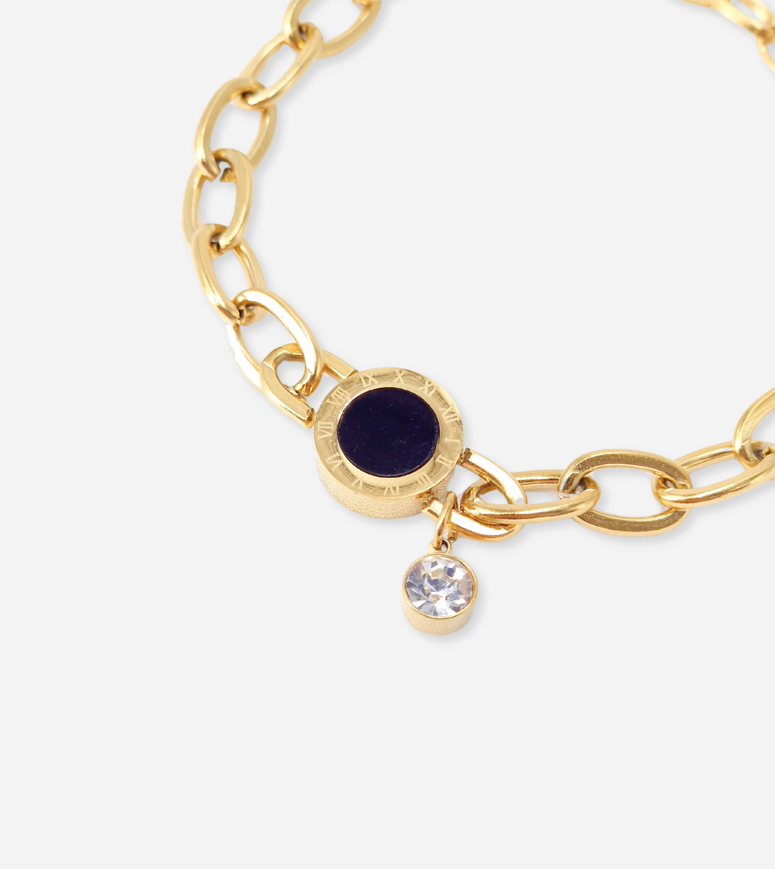 Black Numeral Bracelet | 18k Gold